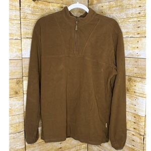 M.TAC DELTA FLEECE NAVY ISSUE COYOTE BROWN EVERYDAY WEAR WARM PULLOVER SZ. LARGE